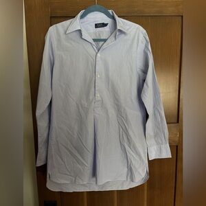 Ralph Lauren preppy effortless Women’s Light Blue Dress Shirt button  size 6
